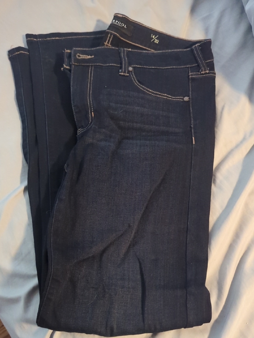 Liverpool Jeans Company The Straight Dark Blue Skinny Jeans